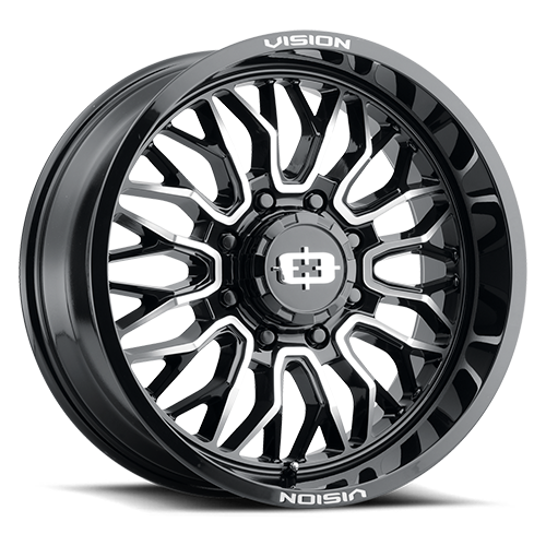 Vision Off-Road 402 22X10 -19 Gloss Black Machined Face