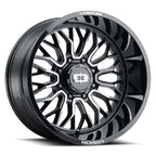 Vision Off-Road 402 24X12 -51 Gloss Black Machined Face