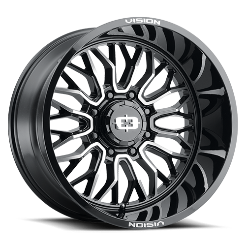 Vision Off-Road 402 20X12 -51 Gloss Black Machined Face