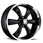 Vision American Muscle Legend 5 20X8.5 +10 Gloss Black Machined Lip