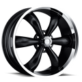 Vision American Muscle Legend 5 20X8.5 +10 Gloss Black Machined Lip