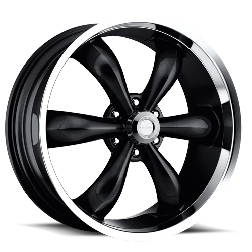Vision American Muscle Legend 5 20X9 +35 Gloss Black Machined Lip