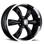Vision American Muscle Legend 5 20X9 +20 Gloss Black Machined Lip