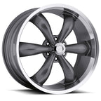 Vision American Muscle Legend 5 20X9 +20 Gunmetal Machined Lip