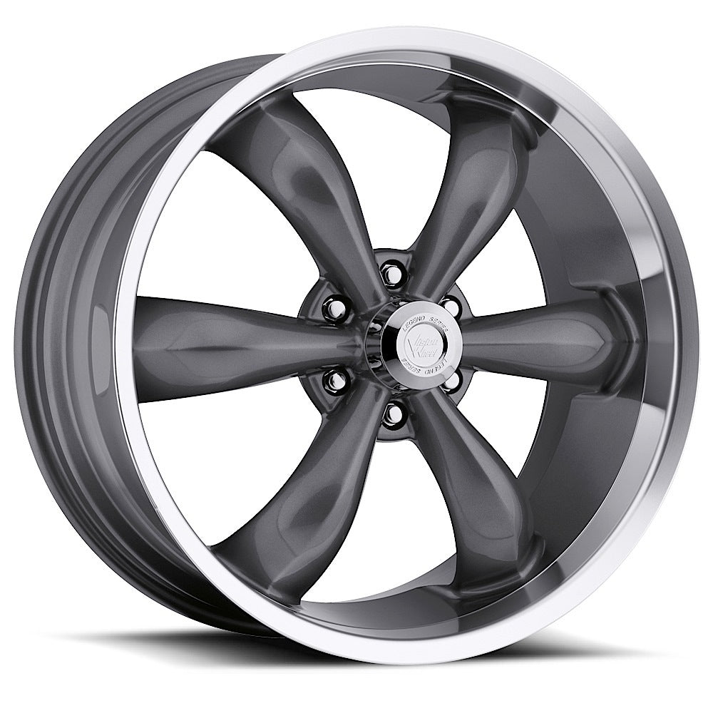 Vision American Muscle Legend 5 20X9 +20 Gunmetal Machined Lip