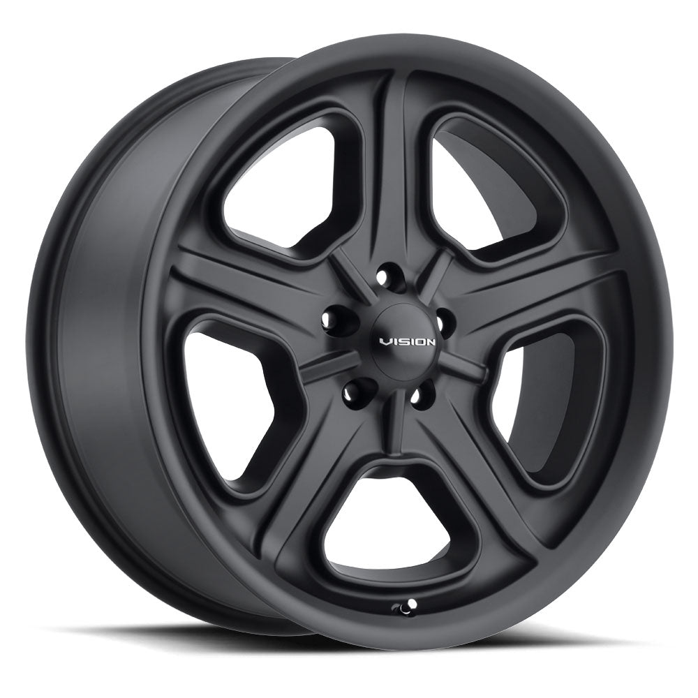 Vision American Muscle 147 15X7 +6 Satin Black