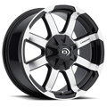 Vision Off-Road 413 17X8.5 +0 Gloss Black Machined Face