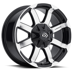 Vision Off-Road 413 17X8.5 +0 Gloss Black Machined Face