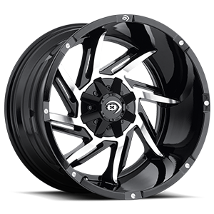Vision Off-Road Prowler GBMF 18X9 +12 Gloss Black Machined Face