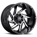 Vision Off-Road Prowler GBMF 18X9 -12 Gloss Black Machined Face