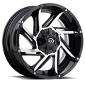 Vision Off-Road Prowler GBMF 18X9 -12 Gloss Black Machined Face