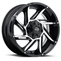 Vision Off-Road Prowler GBMF 17X9 -12 Gloss Black Machined Face