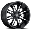 Vision Off-Road 423 18X9 +12 Gloss Black Machined Face