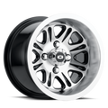 Vision ATV 547 12X8 -10.2 Gloss Black Mirror Machined Face