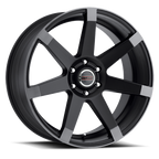 Vision 9042V 17X8 +25 Matte Black w\Anthracite Spoke Ends