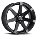 Vision 9042V 24X9.5 +25 Matte Black w\Anthracite Spoke Ends