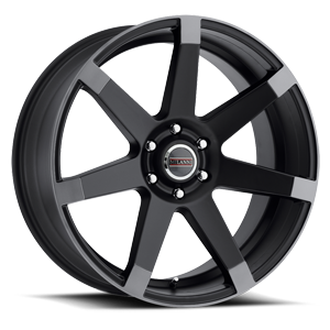 Vision 9042V 22X9.5 +25 Matte Black w\Anthracite Spoke Ends