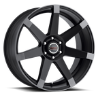 Vision 9042V 24X9.5 +25 Matte Black w\Anthracite Spoke Ends