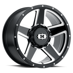 Vision HD 390 18X9 +18 Gloss Black Milled Spoke