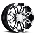 Vision Off-Road Warrior 6 17X8.5 +18 Gloss Black Machined Face