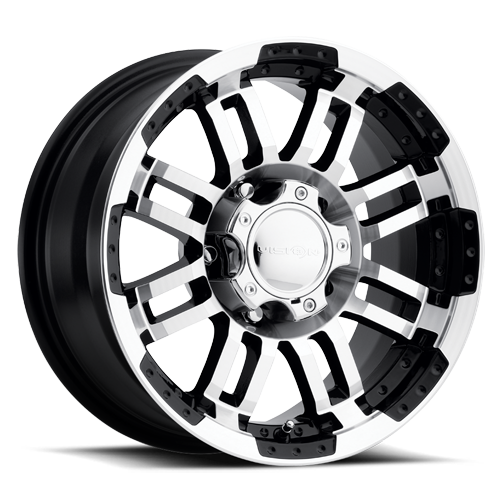 Vision Off-Road Warrior 6 17X8.5 +18 Gloss Black Machined Face