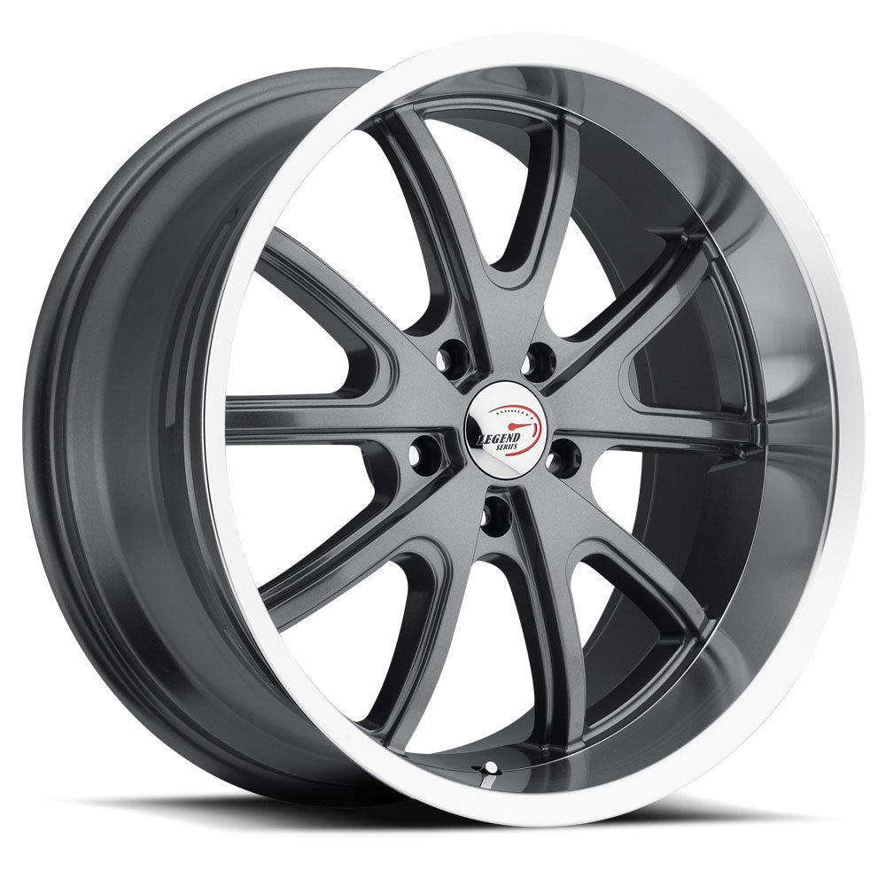 Vision American Muscle 143 20X8.5 +32 Gunmetal Machined Lip