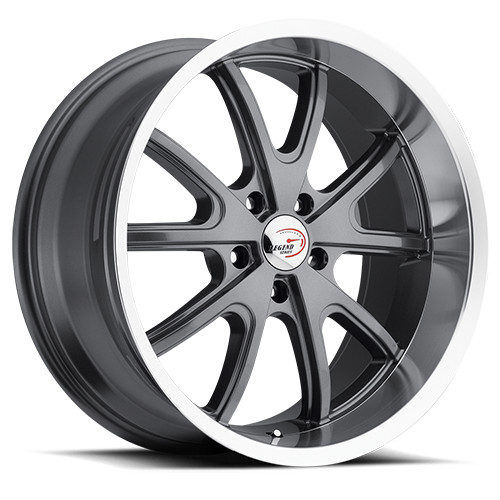 Vision American Muscle 143 15X8 +0 Gunmetal Machined Lip