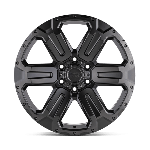 Black Rhino Hard Alloys Wanaka 17X8.5 +12 M-Gunmetal W/ Brushed Face