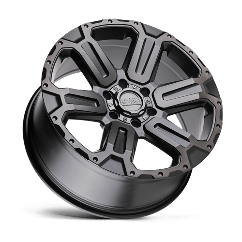 Black Rhino Hard Alloys Wanaka 17X8.5 +12 M-Gunmetal W/ Brushed Face