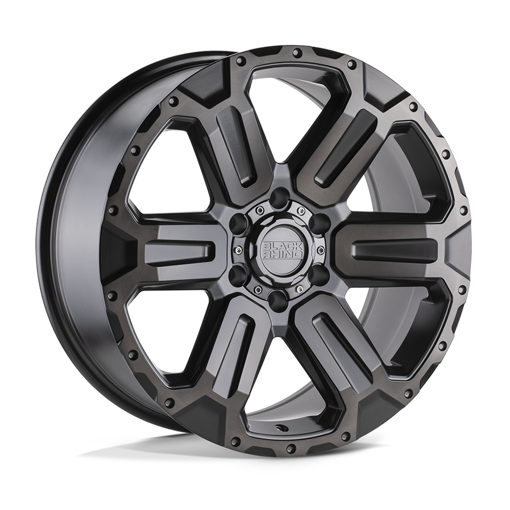 Black Rhino Hard Alloys Wanaka 20X9 +12 M-Gunmetal W/ Brushed Face