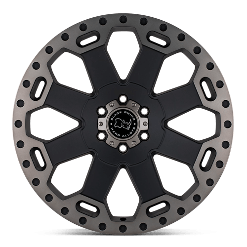 Black Rhino Hard Alloys Warlord 18X9 -12 Matte Black W/ Mach Dark Tint