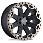 Black Rhino Hard Alloys Warlord 17X8 +30 Matte Black W/ Mach Dark Tint
