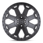 Black Rhino Hard Alloys Warlord 17X9 -12 Matte Gunmetal