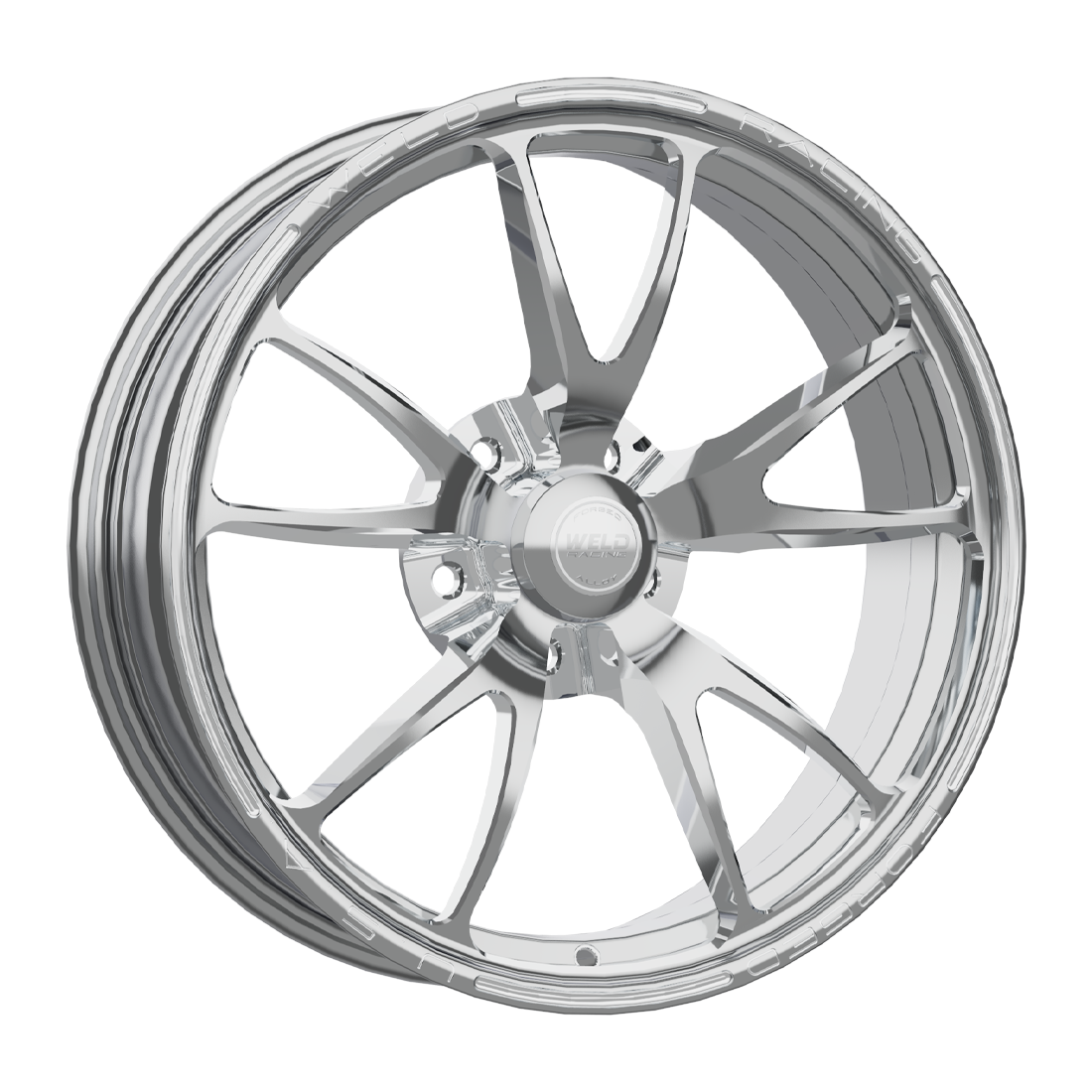 WELD Racing Full Throttle Frontrunner 18X6 -8 Polished