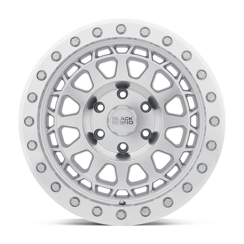 Black Rhino Hard Alloys Primm 17X9 +0 Silver W/ Mir Face & Lip Edge