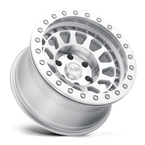 Black Rhino Hard Alloys Primm 17X9 +0 Silver W/ Mirror Face Mach Rg