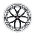 WELD Racing S76 18X8 +5 Black Center - Polished Shell