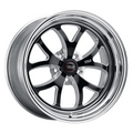 WELD Racing S76 18X8 +5 Black Center - Polished Shell