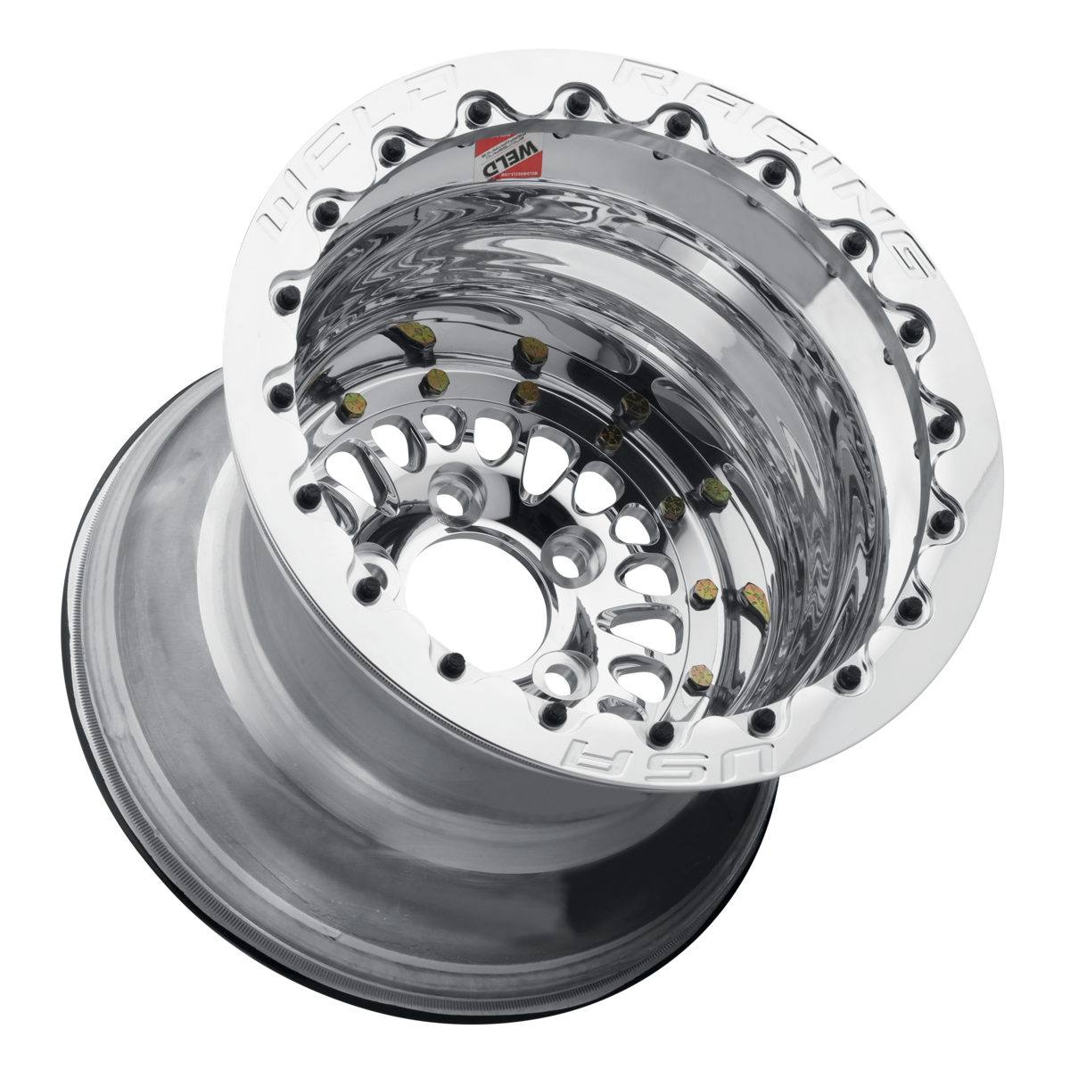WELD Racing Rpm 15X10 -64 Polished Center - Polished Shell