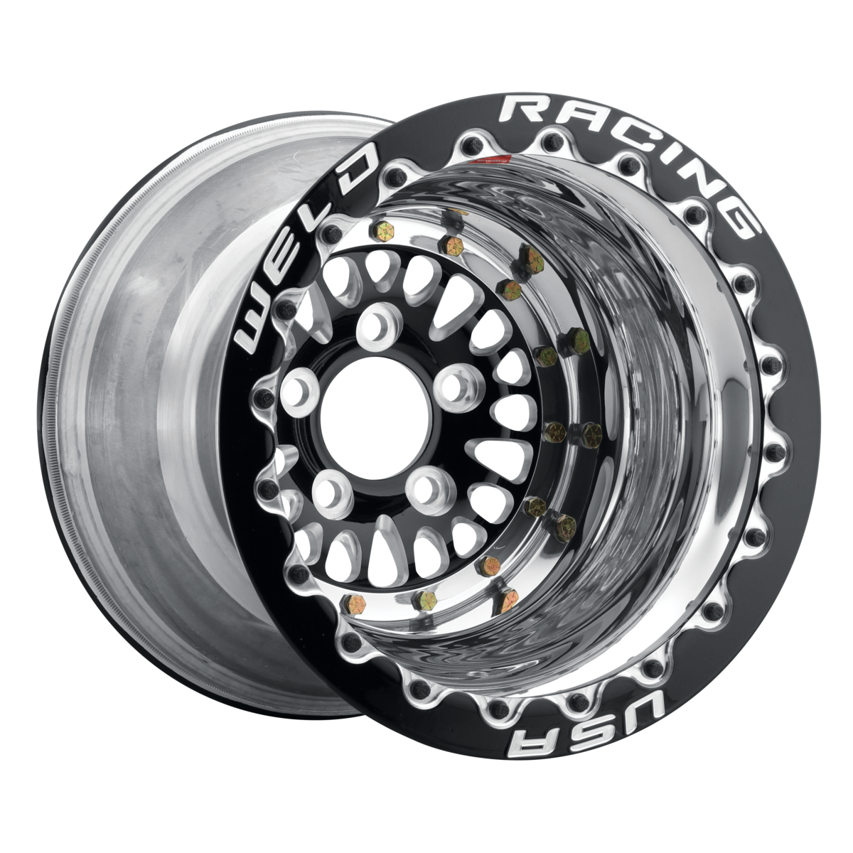 WELD Racing Rpm 15X12 -89 Black Center - Polished Shell