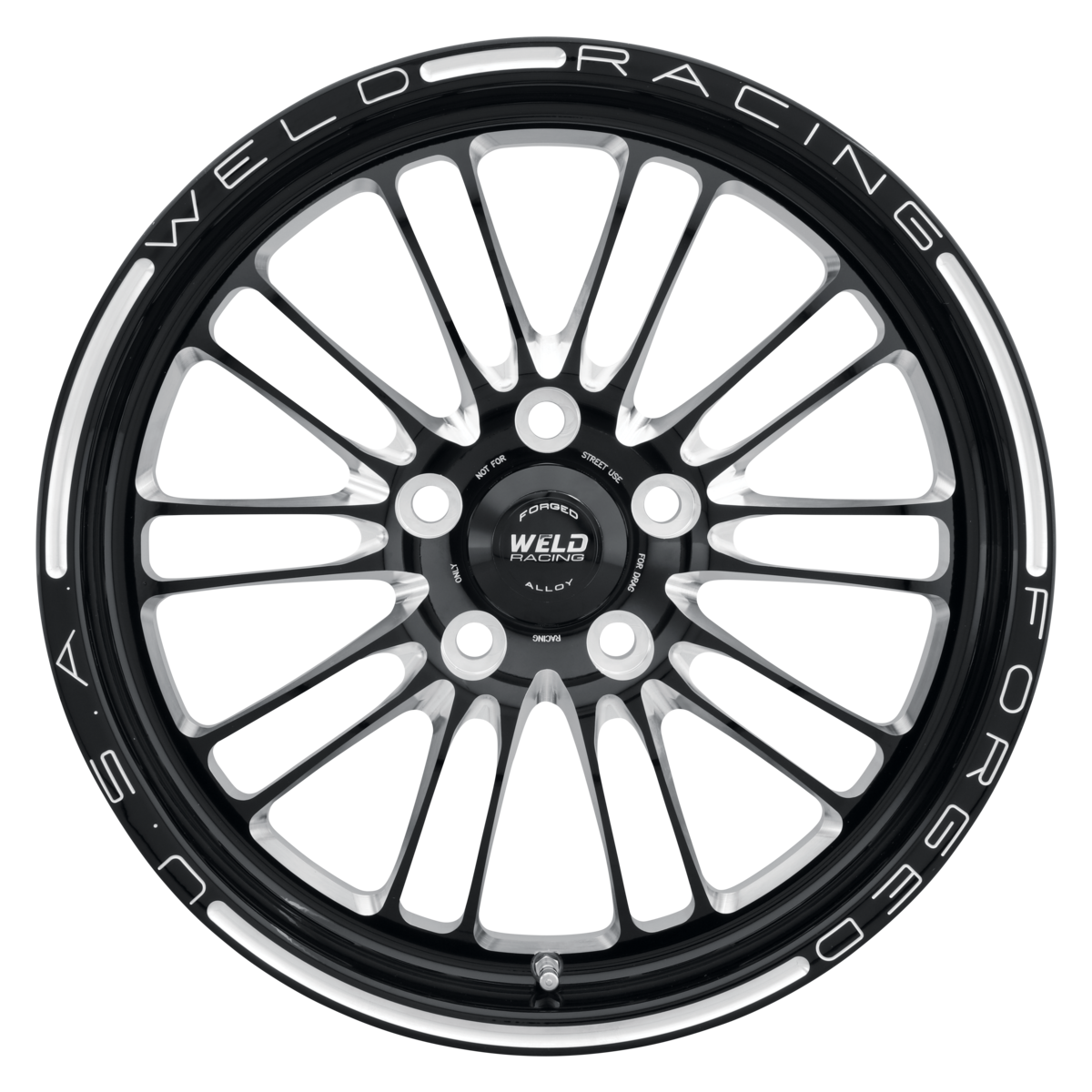 WELD Racing Rpm Frontrunner 17X4.5 -13 Gloss Black Milled