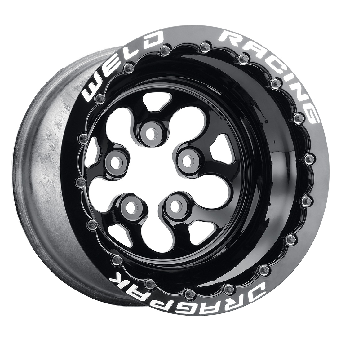 WELD Racing Dodge Dragpak Alpha-1 15X10 -64 Gloss Black Milled