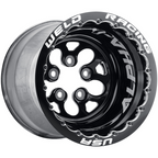 WELD Racing Alpha-1 15X13 -76 Gloss Black Center - Gloss Black Shell