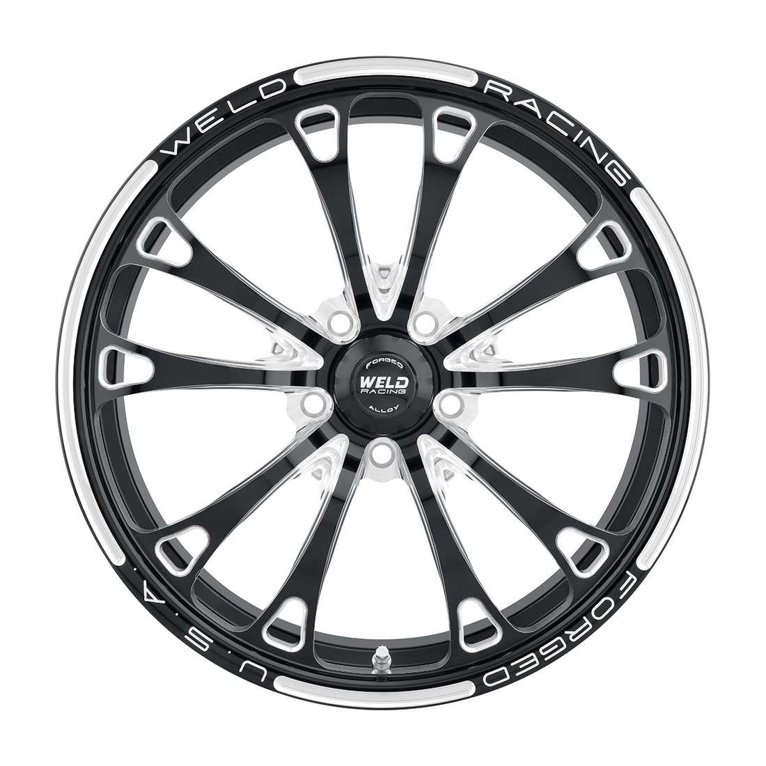 WELD Racing V-Series Frontrunner 17X4.5 +13 Gloss Black Milled