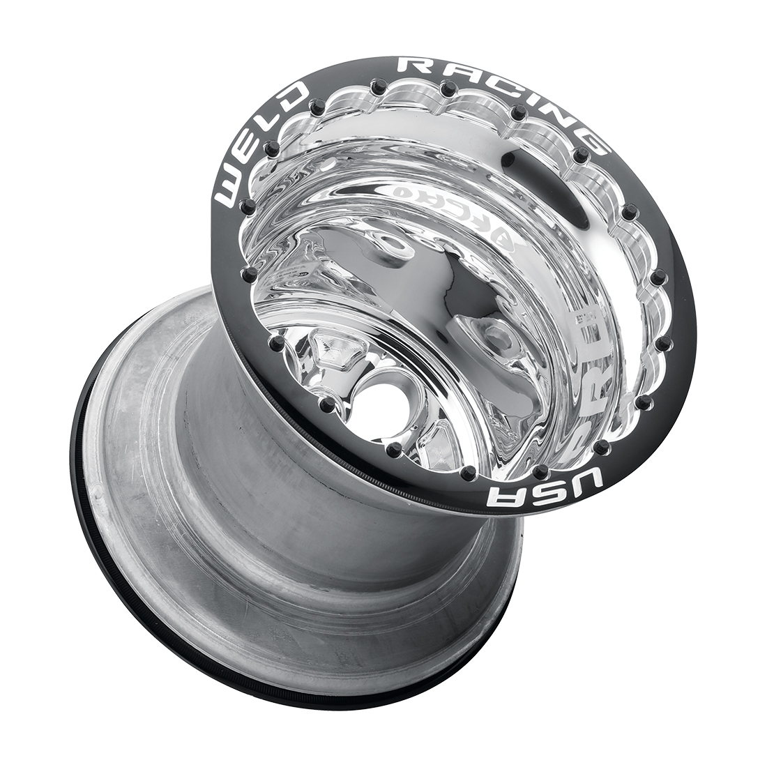 WELD Racing Alpha-1 Pro 15X14 -140 Polished Center - Polished Shell