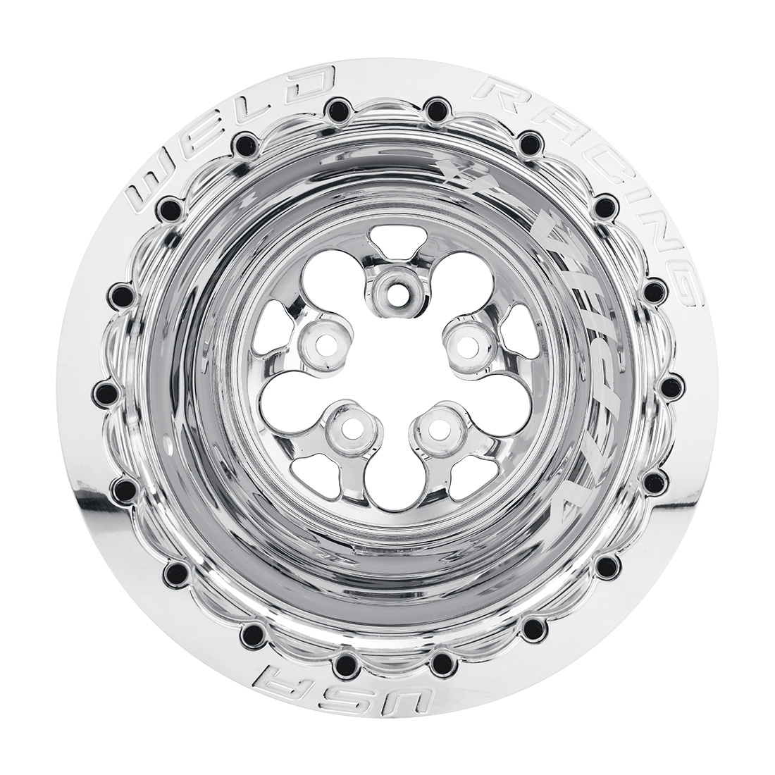 WELD Racing Alpha-1 15X12 -89 Polished Center - Polished Shell