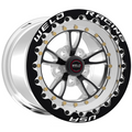 WELD Racing Full Throttle Beadlock 17X10 +43 Black Center - Polished Shell