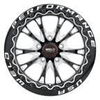 WELD Street Performance Belmont Beadlock 15X10 +25 Gloss Black Milled