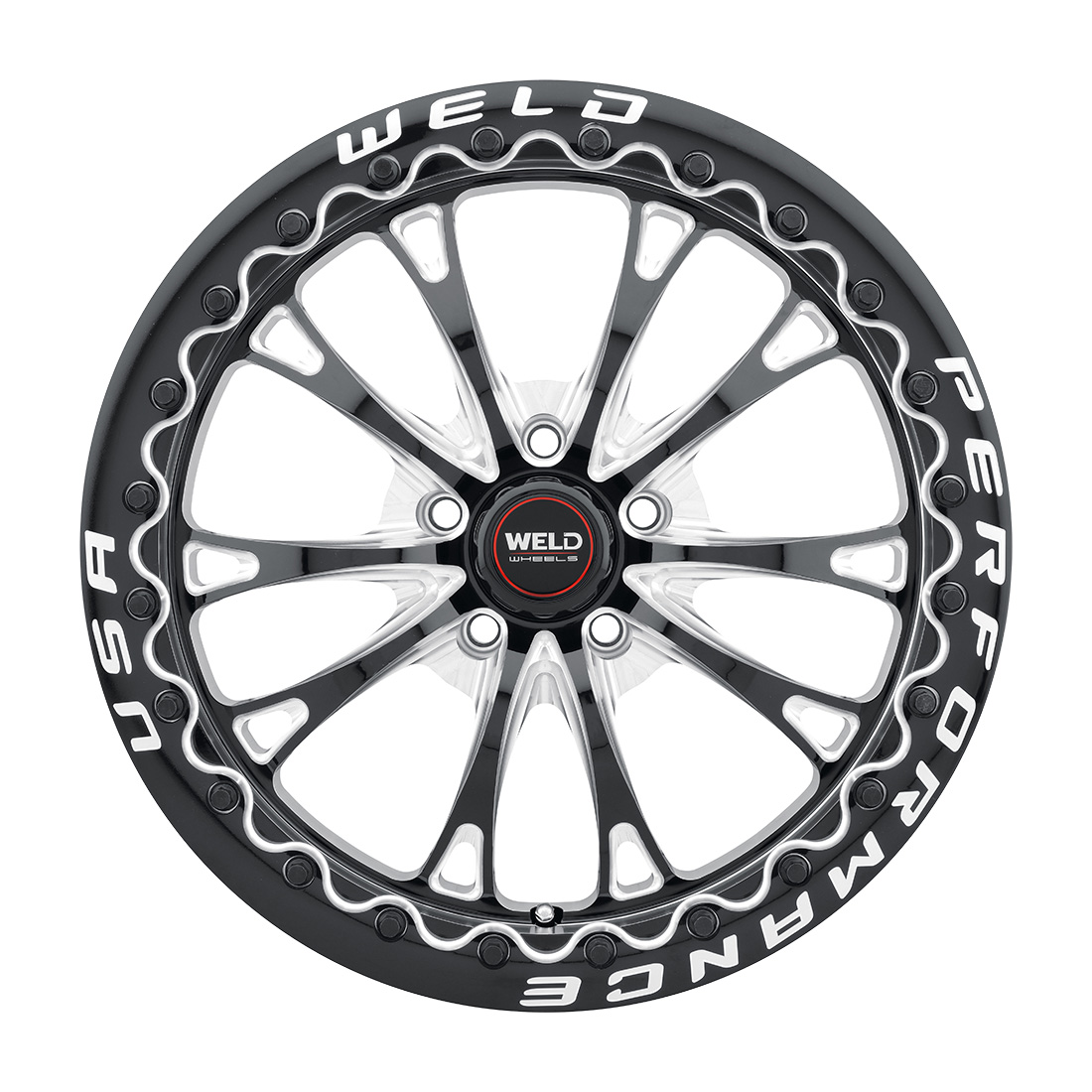 WELD Street Performance Belmont Beadlock 17X11 +6 Gloss Black Milled