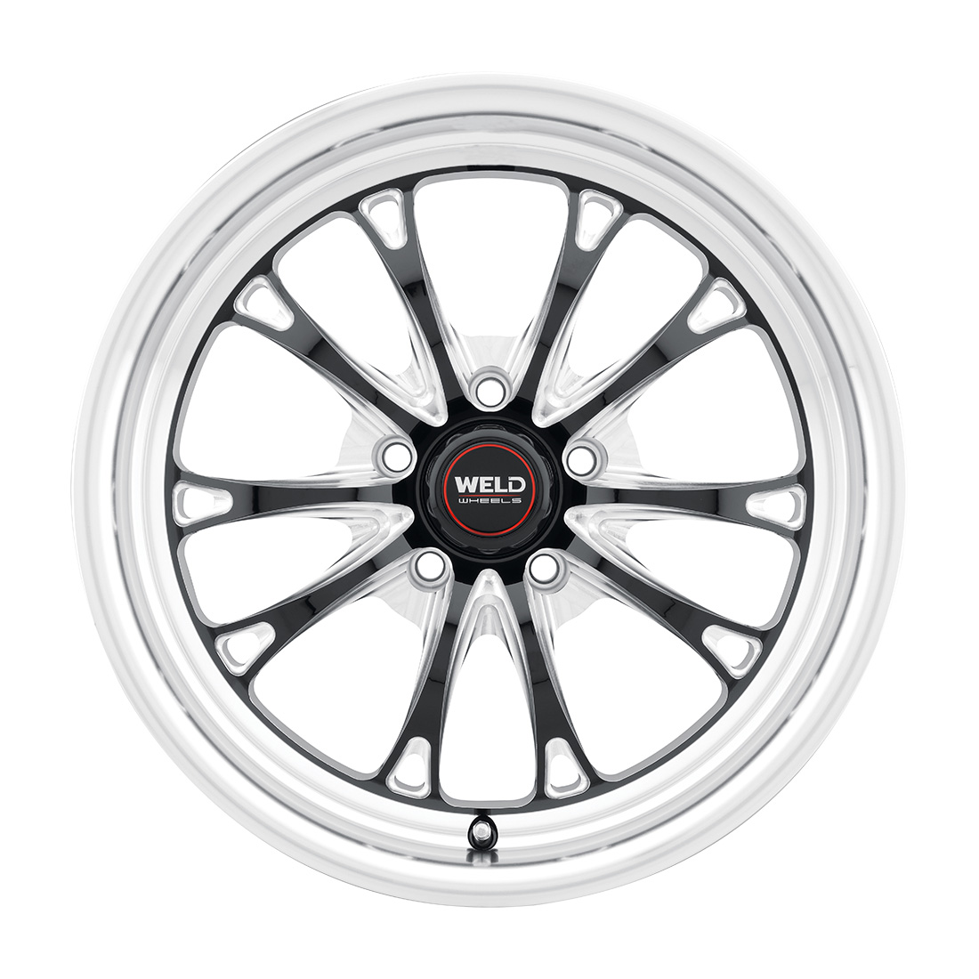 WELD Street Performance Belmont Drag 17X10 +30 Gloss Black Milled